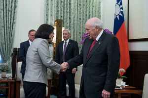 President Tsai meets with former US Vice President Richard Cheney.